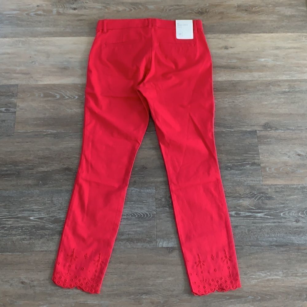 Gap sz4 Skinny Ankle Pants stretchy mid rise - Picture 5 of 6